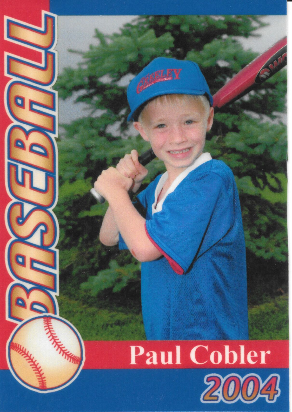 T-ball baseball card in 2004